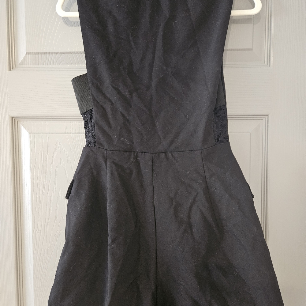 Zara black lace trim blazer romper - Picture 5 of 5